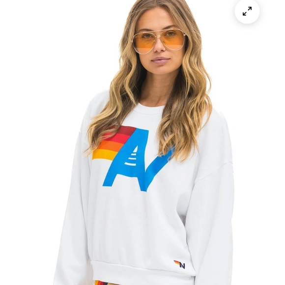 Aviator Nation Logo Crew Sweatshirt - Size S - Picture 1 of 3